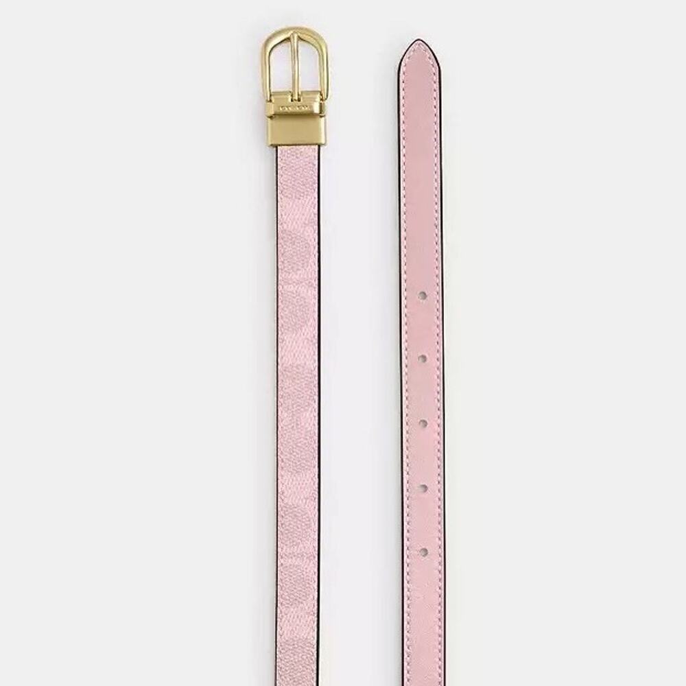 NWT Coach Classic Buckle Cut To Size Reversible Belt, 18 Mm CX058 Powder Pink - Picture 7 of 8
